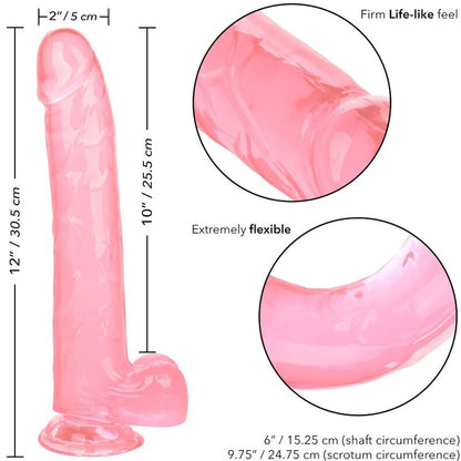 Dildo Realista Size Queen Rosa con Ventosa y 25.5 cm