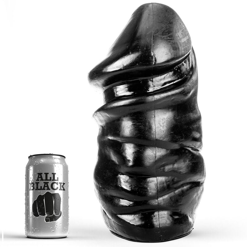 All Black Dildo Anal XXL 33 cm para prazer profundo e total