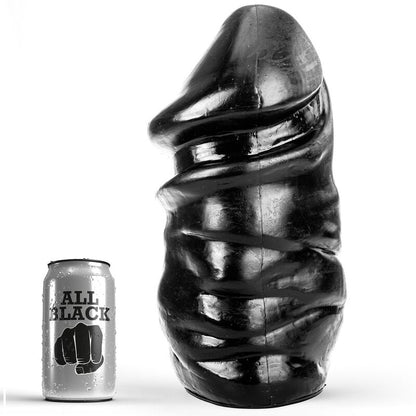 All Black Dildo Anal XXL 33 cm para prazer profundo e total