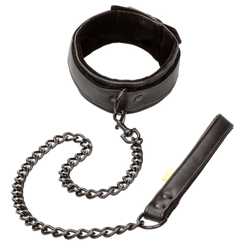 Collar y Correa BDSM Ajustables de Cuero Vegano