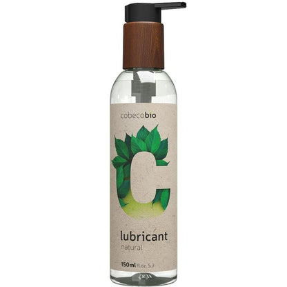 Embalagem do Cobeco Lubrificante Bio Natural 150ml, um lubrificante íntimo vegano e à base de água.