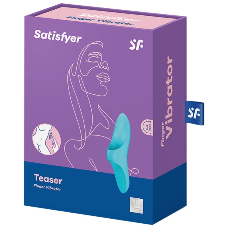 VIBRADOR DE DEDO CON LUZ AZUL