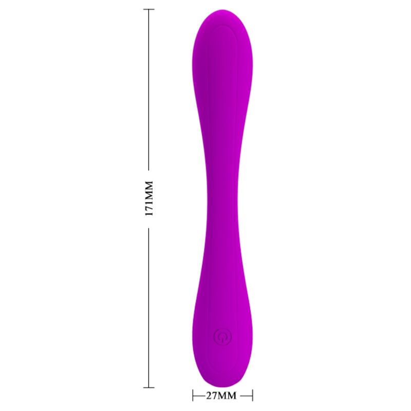 PRETTY LOVE Love Yedda Vibrador Flexível C-shape para estimulação do ponto G e clitóris.