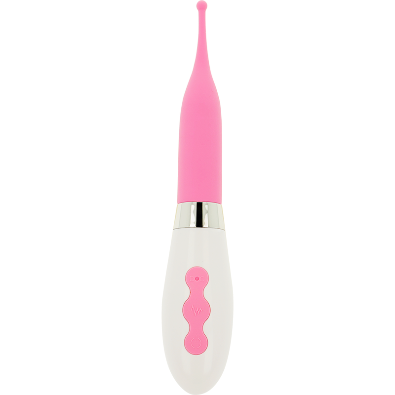 OHMAMA Estimulador de Clítoris Recarregável com 10 modos de vibração, design elegante e ponta de silicone.