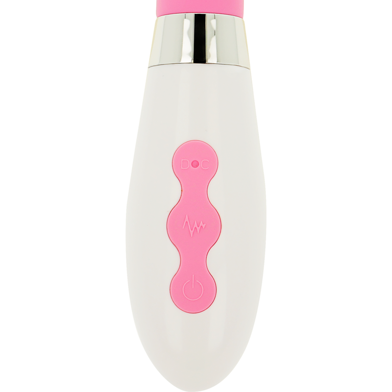 OHMAMA Estimulador de Clítoris Recarregável com 10 modos de vibração, design elegante e ponta de silicone.