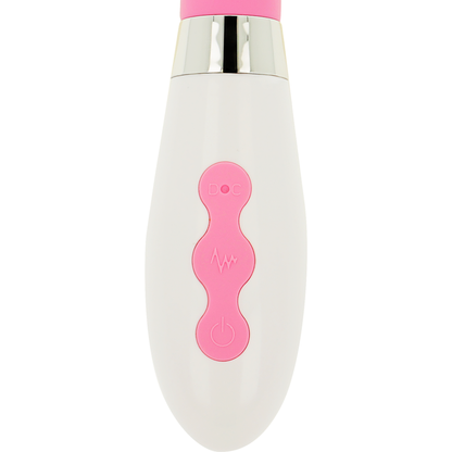 OHMAMA Estimulador de Clítoris Recarregável com 10 modos de vibração, design elegante e ponta de silicone.