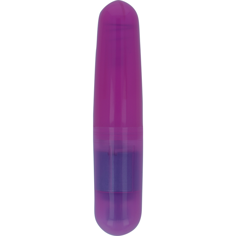 Detalhe da Bala Vibrante Básica Lilac OHMAMA, mostrando seu design compacto e cor vibrante.
