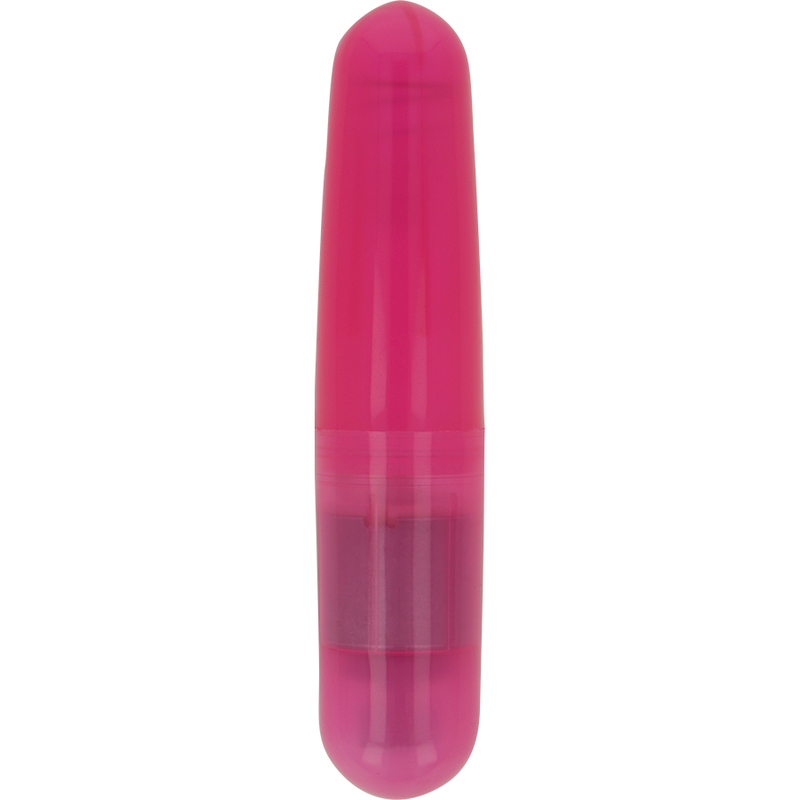 Close-up of the OHMAMA Bala Vibrante Rosa Básica, highlighting its compact design and smooth texture.