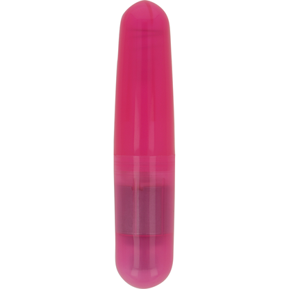 Close-up of the OHMAMA Bala Vibrante Rosa Básica, highlighting its compact design and smooth texture.