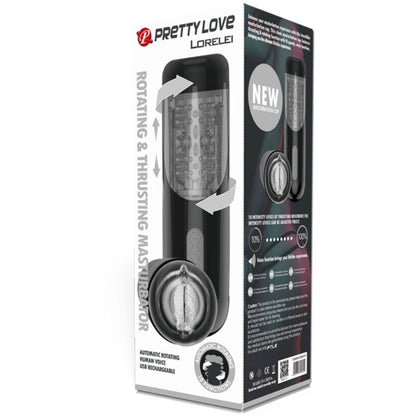 Masturbador masculino multifuncional PRETTY LOVE Lorelei com rotação e impulso.