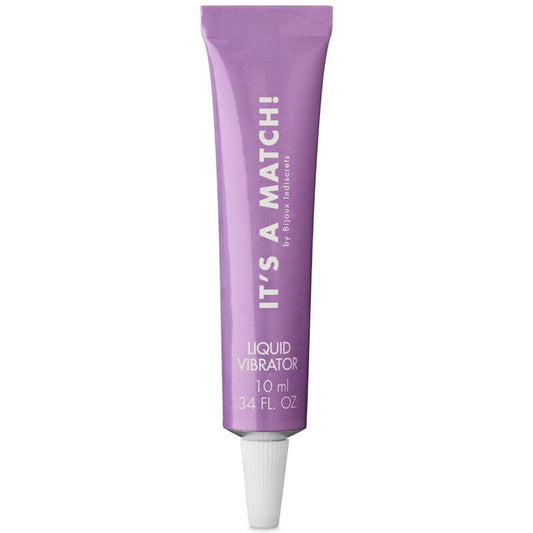 BIJOUX Vibrador Líquido Efeito Calor e Formigamento 10 ML, mostrando a embalagem e o aplicador.