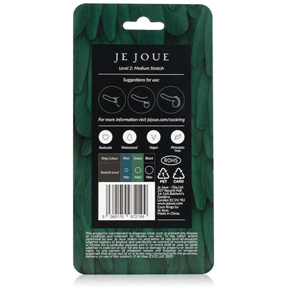 JE JOUE - ANILLO DE SILICONA VERDE CHOKE MEDIANO