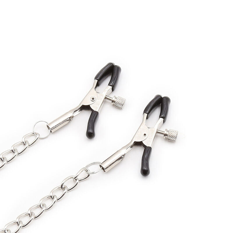 OHMAMA FETISH Mordaça de Argola com Correntes e Grampos de Bico para BDSM e fetiche.