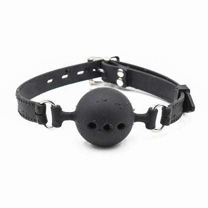 Mordaça de bola de silicone respirável OHMAMA para jogos BDSM