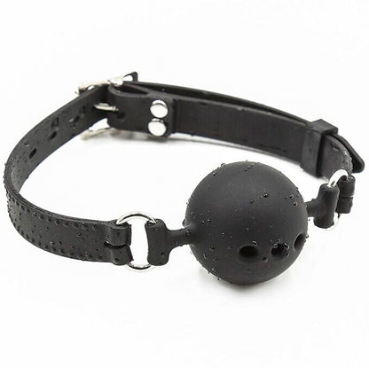 Mordaça de bola de silicone respirável OHMAMA para jogos BDSM