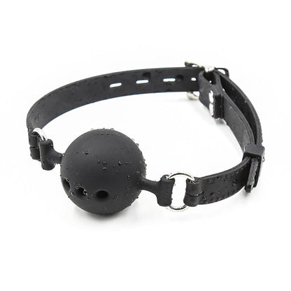 Mordaça de bola de silicone respirável OHMAMA para jogos BDSM