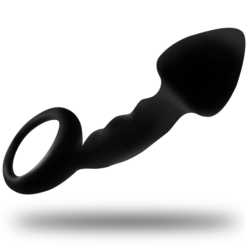 Plug Anal Nervado OHMAMA com Anel de Silicone, design ergonómico e material suave.