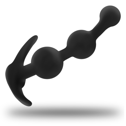 Plug Anal Curvo de Silicone OHMAMA 13cm, ideal para estimulação anal e prazer seguro.