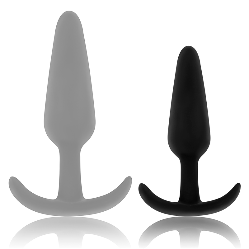 Plug anal de silicone OHMAMA com cabo pequeno para inserção confortável e segura