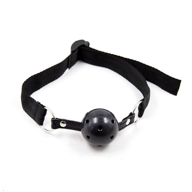 Mordaça de Faixa de Nylon Fetiche OHMAMA, ajustável para BDSM