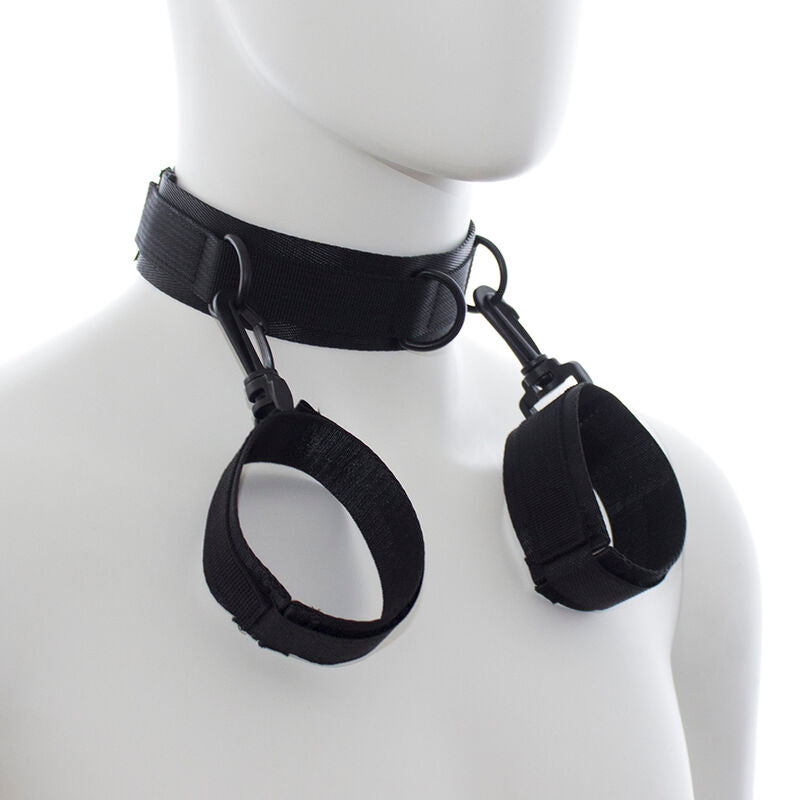 Conjunto OHMAMA Algemas e Colar de Nylon Ajustável para jogos BDSM.