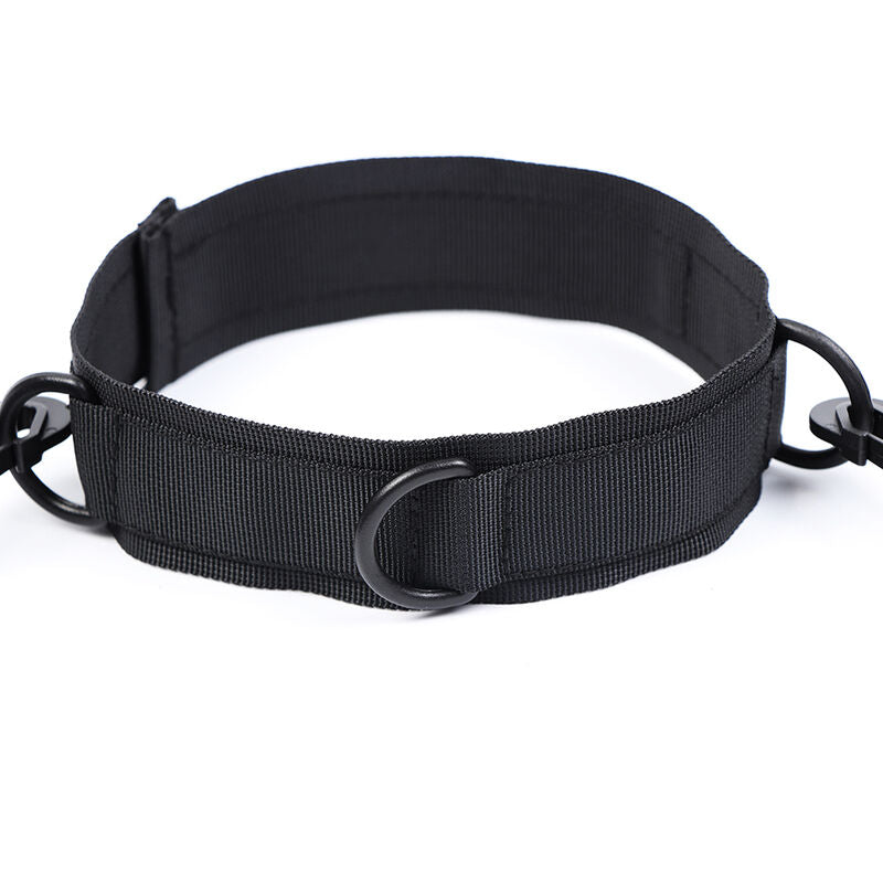 Conjunto OHMAMA Algemas e Colar de Nylon Ajustável para jogos BDSM.