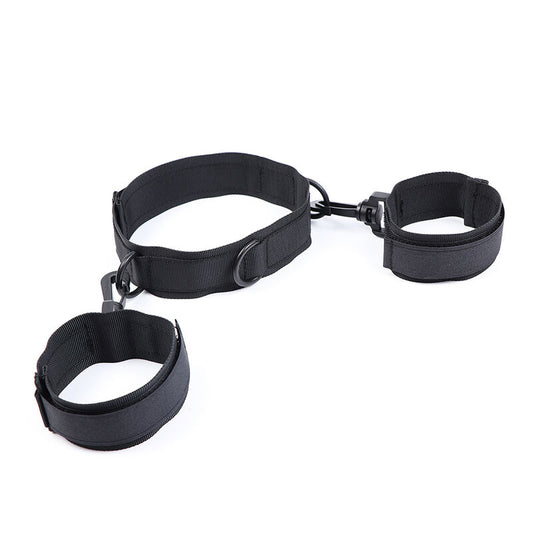 Conjunto OHMAMA Algemas e Colar de Nylon Ajustável para jogos BDSM.