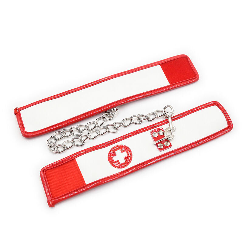 OHMAMA Mini Conjunto Fetiche Enfermeira 3 Peças para roleplay erótico e fantasia