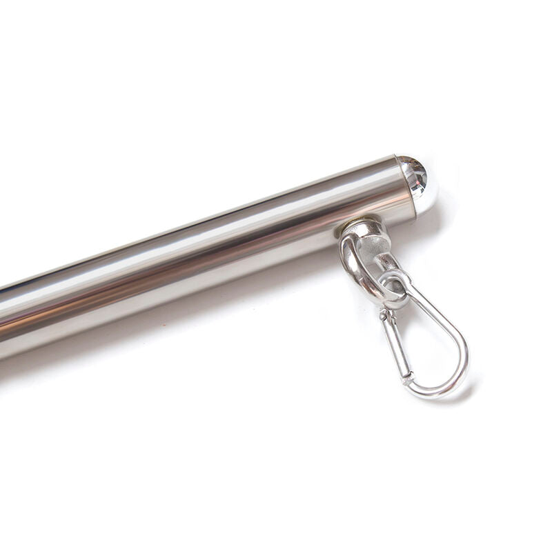 Barra de restrição metálica OHMAMA Fetish com 4 ganchos para BDSM