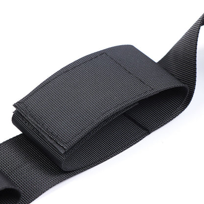 Ohmama Fetish Barra Separadora Flexível com Retenções de Pulso de Nylon para experiências BDSM seguras.