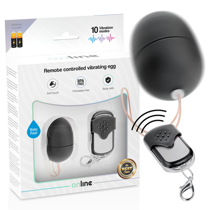 Huevo Vibrador con Control Remoto S Negro