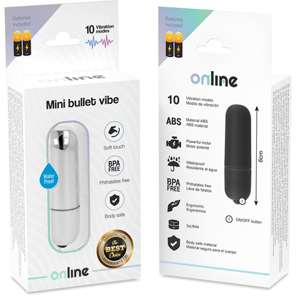 Vibrador Mini Bala Vibrante Plata
