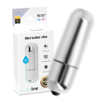 Vibrador Mini Bala Vibrante Plata