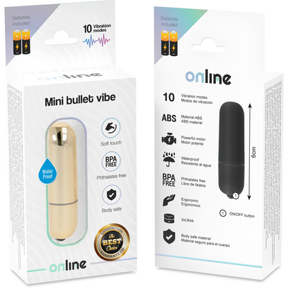 Vibrador Mini Bala Dorada