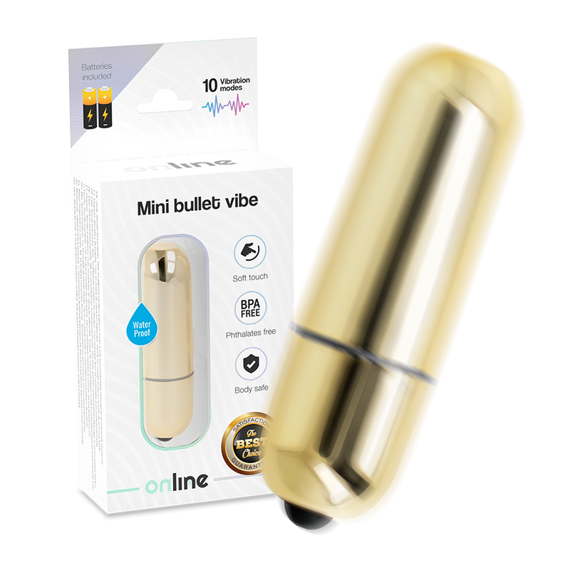 Vibrador Mini Bala Dorada