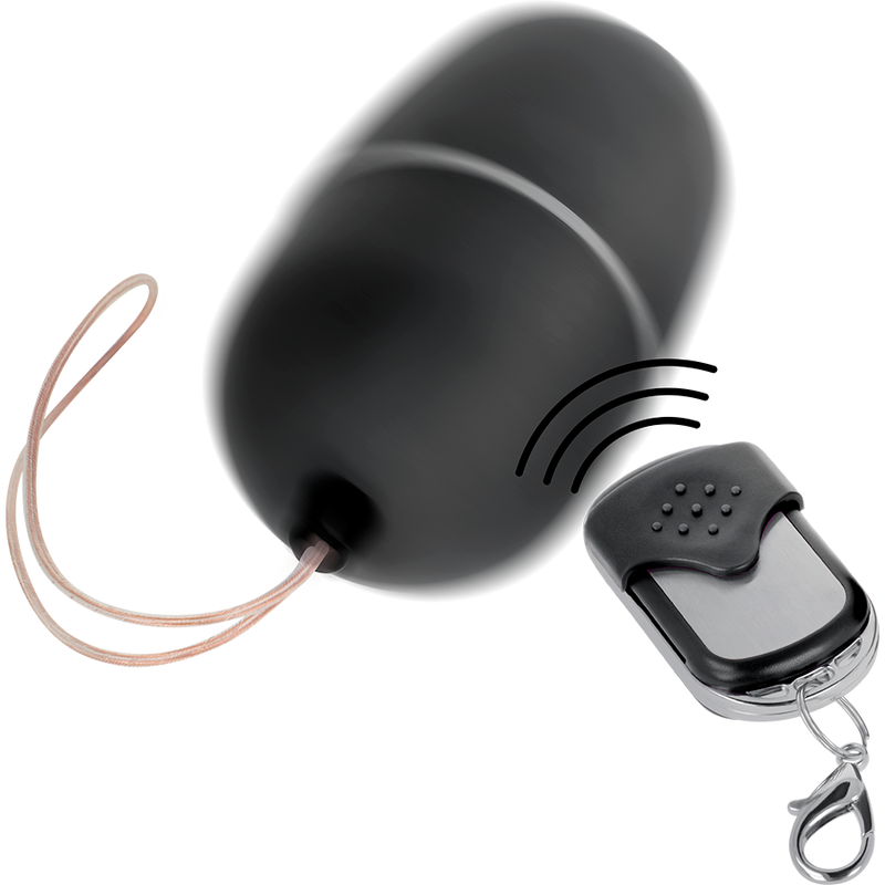 Huevo Vibrador con Control Remoto M Negro