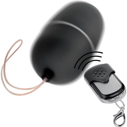 Huevo Vibrador con Control Remoto M Negro