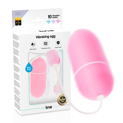 Huevo Vibrante Rosa Impermeable