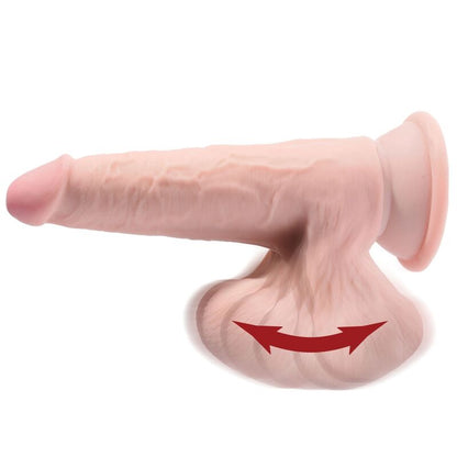 Dildo Realista Plus con Bolas de Balanceo 3D 20.3 cm