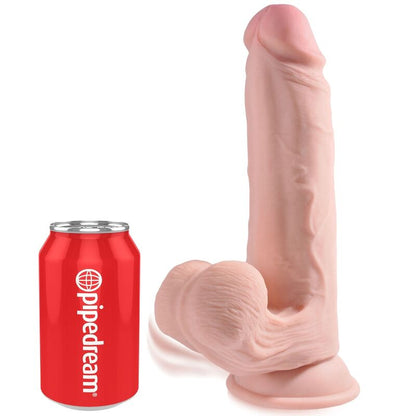 Dildo Realista Plus con Bolas de Balanceo 3D 20.3 cm