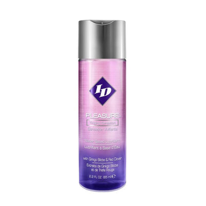 Frasco de lubrificante ID PLEASURE à base de água com sensação de formigamento, 65ml