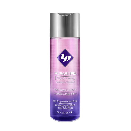 Frasco de lubrificante ID PLEASURE à base de água com sensação de formigamento, 65ml