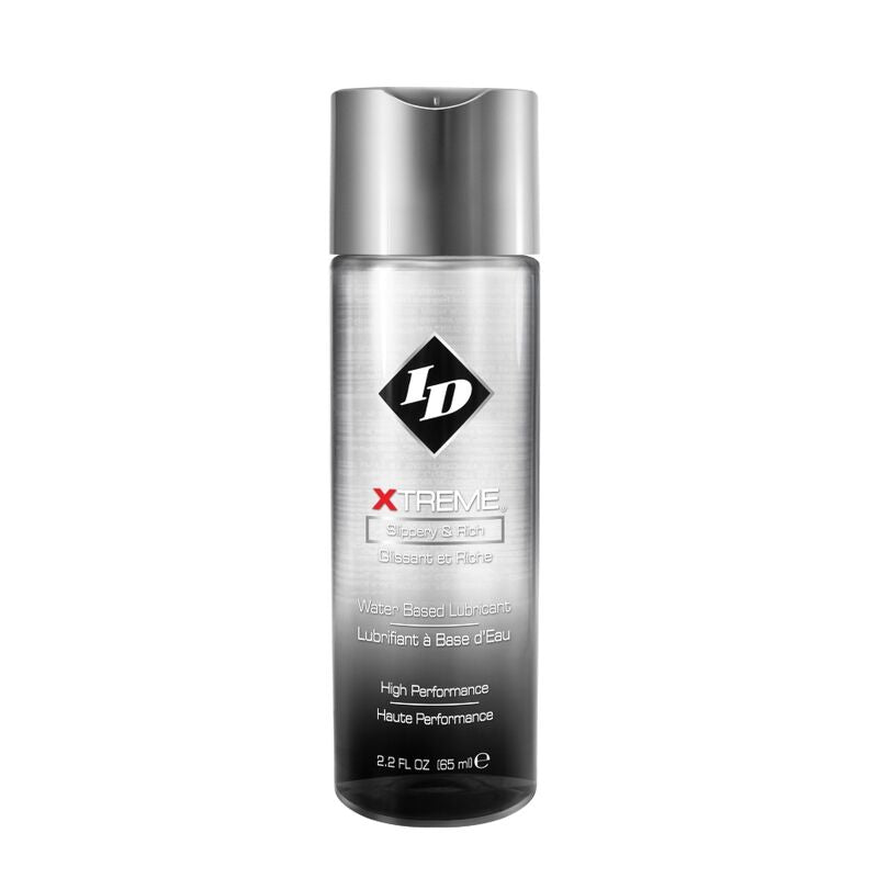 Frasco de ID XTREME Lubrificante Pessoal 65 ML de Alta Performance.