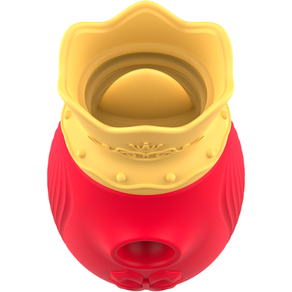 INTENSE Estimulador de Clitóris Vermelho, com design ergonómico e ponta de sucção.