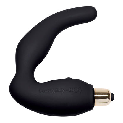 ROCKS-OFF Naughty-Boy Massageador G-Spot Masculino 7V Preto para estimulação da próstata e prazer intenso.