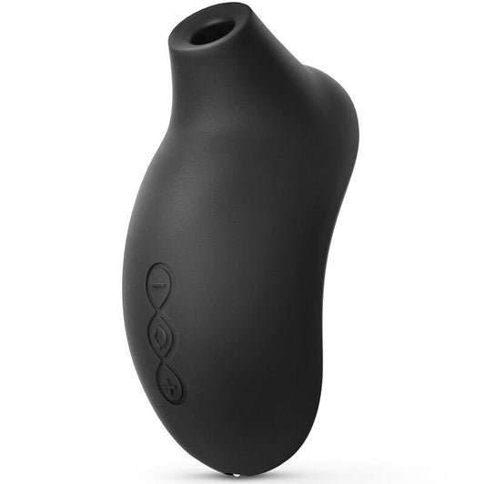 Detalhe do LELO Estimulador de Clitóris SONA 2 Cruise Preto, destacando o design elegante e a textura do silicone.