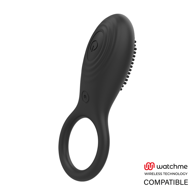 MR BOSS Anel Estimulador Tino Compatível Watchme Wireless, em silicone preto
