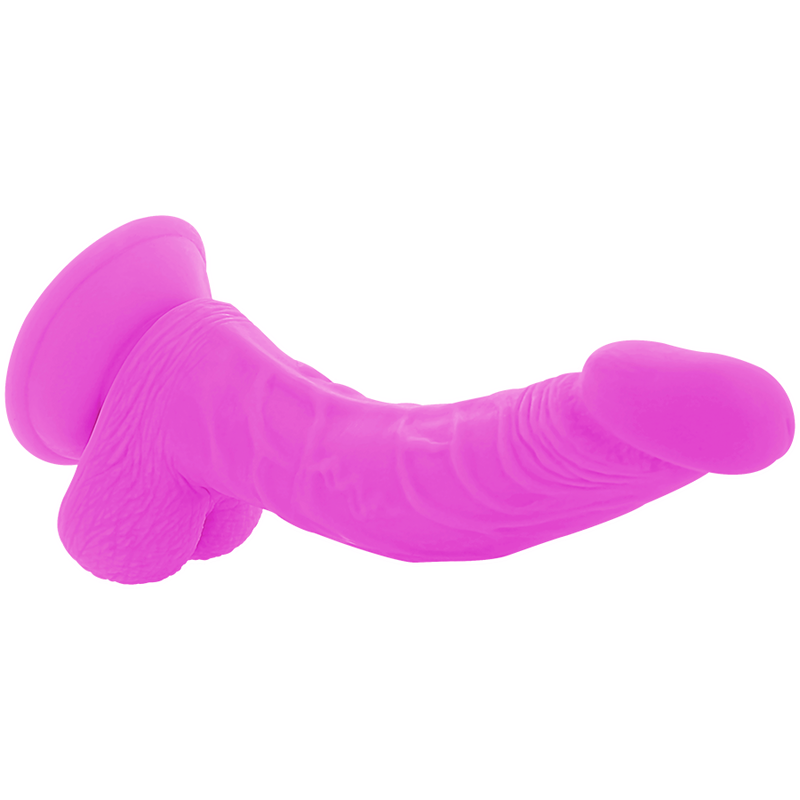 Close-up of the DIVERSIA Vibrador Flexível Com Controlo Remoto Roxo 21.5 CM, showing its flexible shaft, remote, and suction cup.