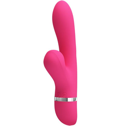 Close-up of the PRETTY LOVE Vibrador Coelho com Sucção Clitoriana e Estimulação G showing its design and features.