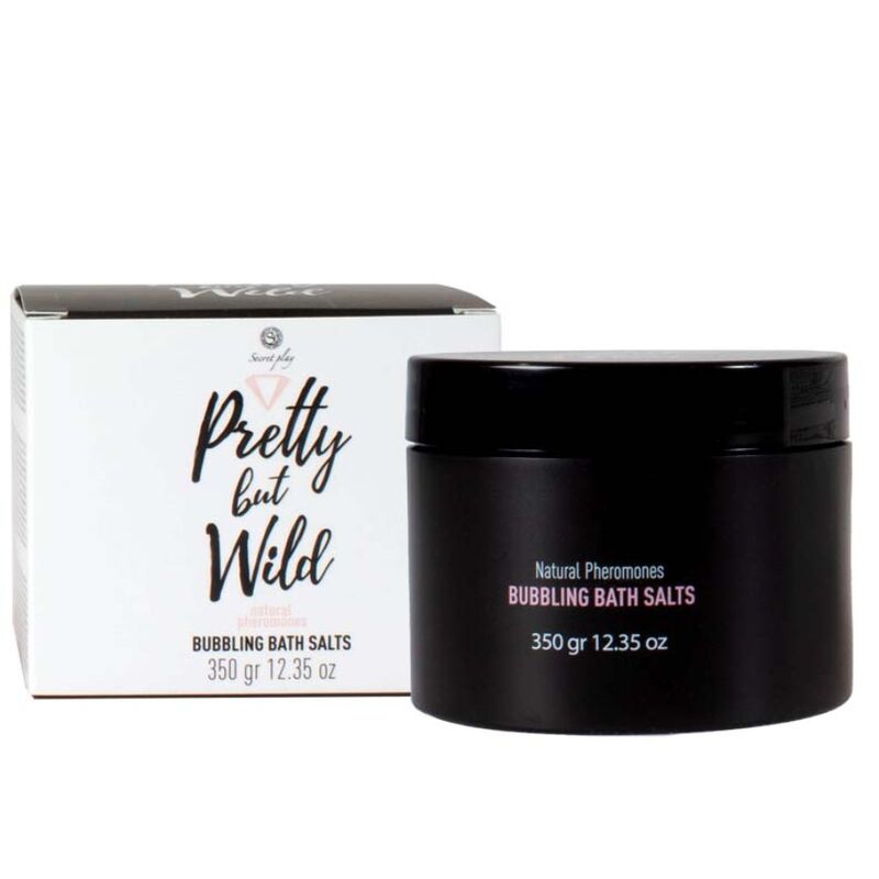 Sais de Banho SECRETPLAY Pretty But Wild 350gr para esfoliar e relaxar a pele, com aroma a caramelo.